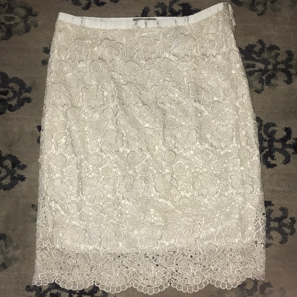 Lace pencil skirt